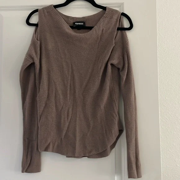 Express Cold Shoulder Sweater - Picture 1 of 4